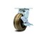 Service Caster 5 Inch High Temp Phenolic Swivel Caster with Roller Bearing and Brake SCC SCC-30CS520-PHRHT-TLB - alternate 1